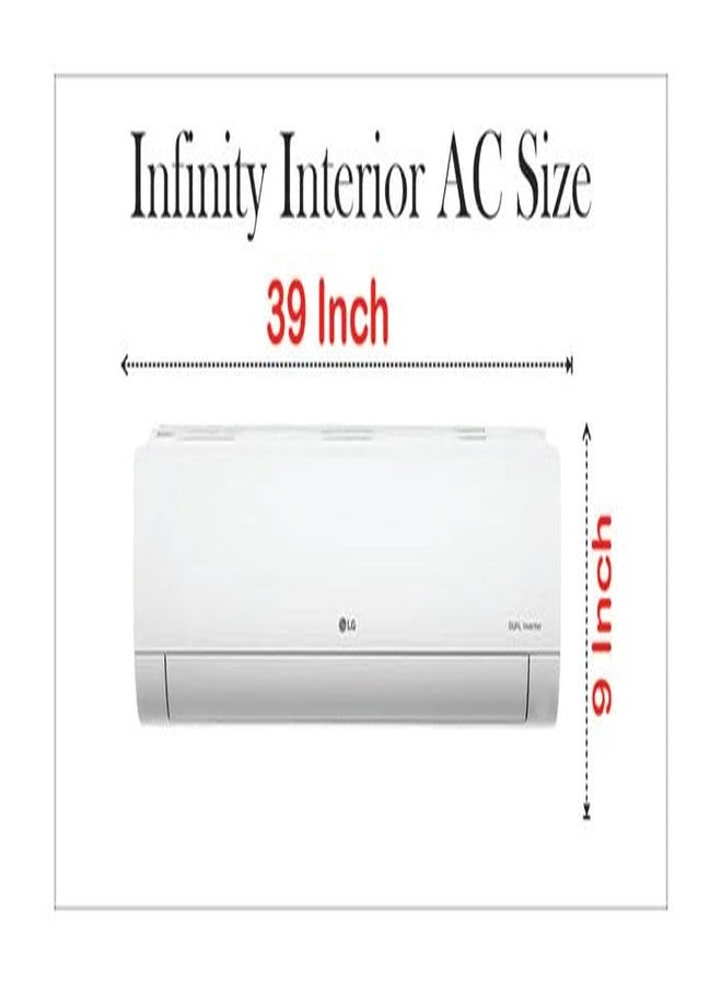 INFINITY INTERIORS AC Sticker: Stylish and Vibrant Decals for Home, Living Room, Bedroom, Office, Hall, Easy to Apply and Remove - Size: 39x9 Inch (Design 05) - Image 4