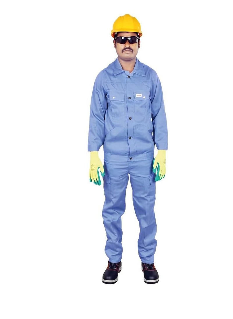 RACO - RACO Industrial Coverall Long Sleeves Pre Shrunk 190 GSM 100 % Twill Cotton XXL - Image 1