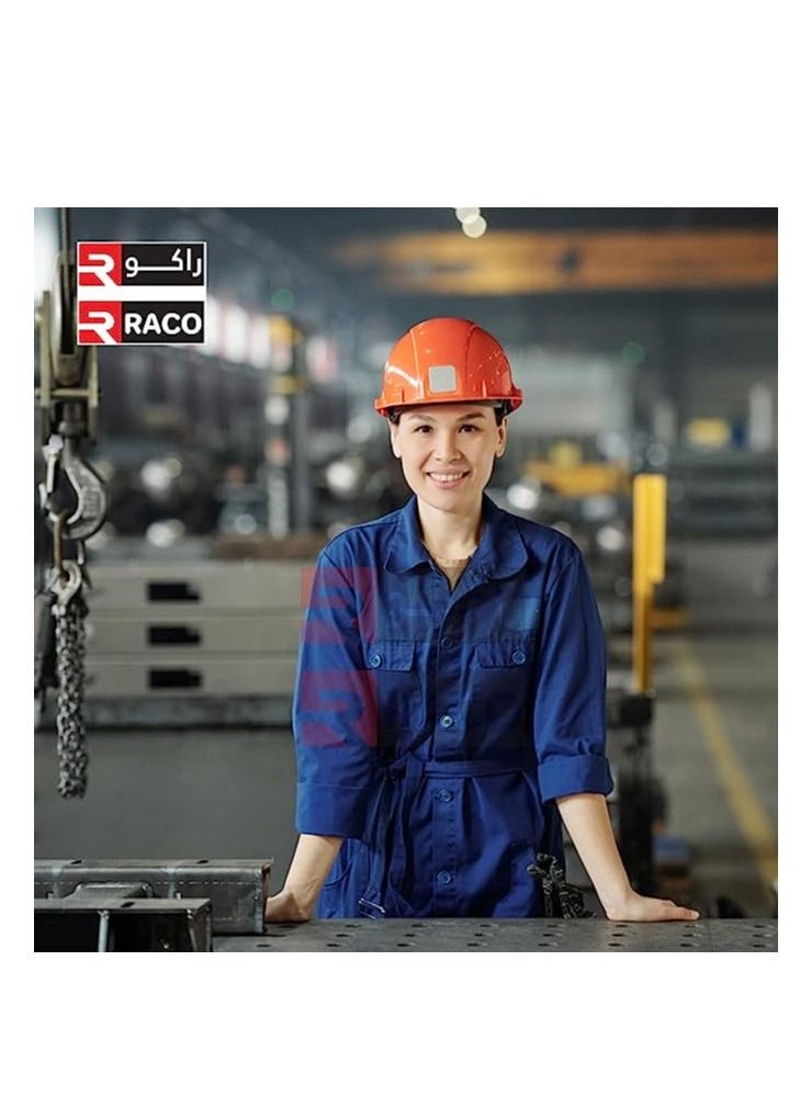 RACO - RACO Industrial Coverall Long Sleeves Pre Shrunk 190 GSM 100 % Twill Cotton XXL - Image 1