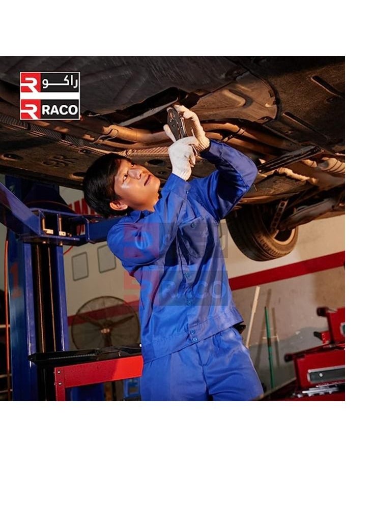 RACO - RACO Industrial Coverall Long Sleeves Pre Shrunk 190 GSM 100 % Twill Cotton XXL - Image 1