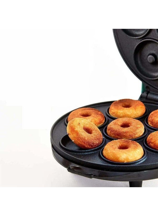 ECVV Mini Donut Maker Machine for Kid-Friendly Breakfast | Snack | Desserts & More with Non-stick Surface | Makes 7 Doughnuts - Image 3
