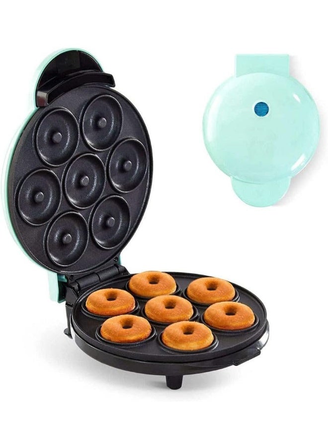 ECVV Mini Donut Maker Machine for Kid-Friendly Breakfast | Snack | Desserts & More with Non-stick Surface | Makes 7 Doughnuts - Image 1
