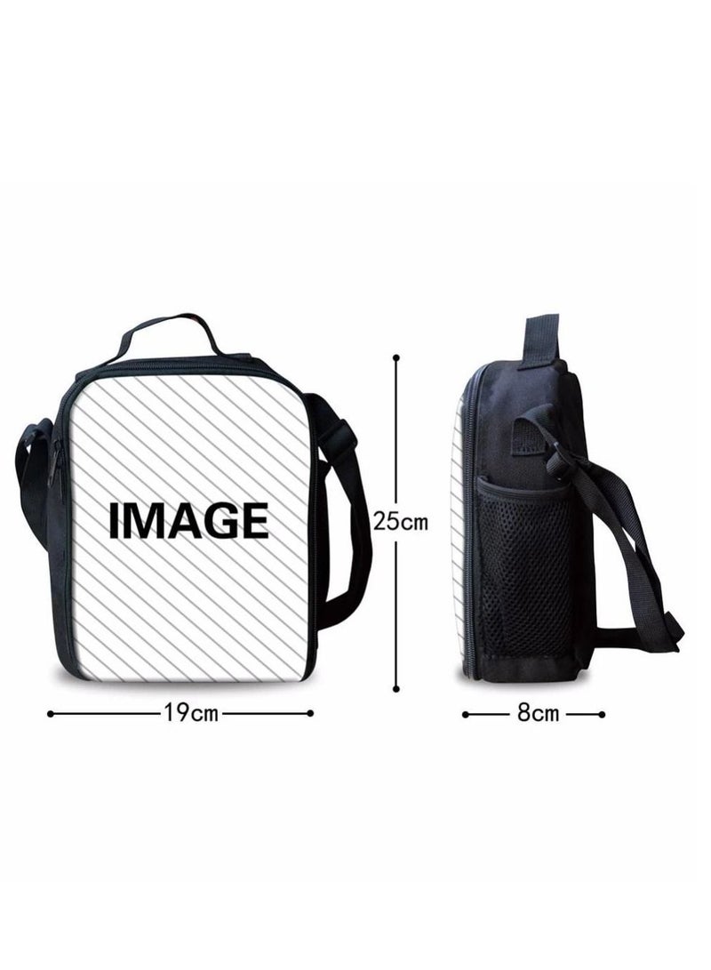Y&D 3 Piece Stitch 3D Print Insulated Lunch Backpack Set Multicolour - Image 4