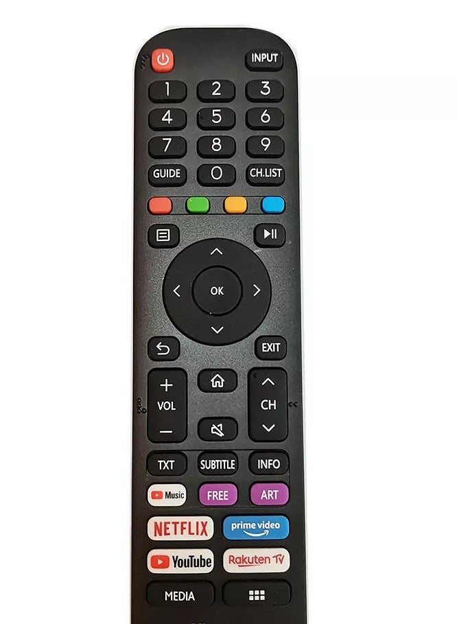 هايسنس جهاز التحكم عن بعد لتلفزيونات هايسنس الذكية يعمل مع جميع أزرار فيديو يوتيوب هايسنس LED LCD بلازما Netflix Prime - Image 4