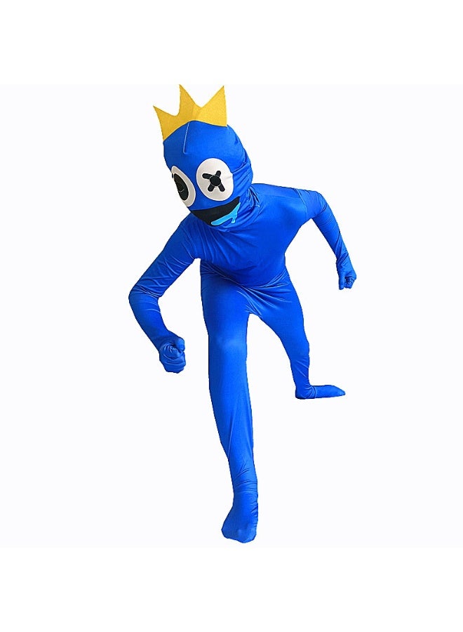 NIBEMINENT Halloween Rainbow Friends Game costume Blue Little Monster Costume one-piece suit - Image 1