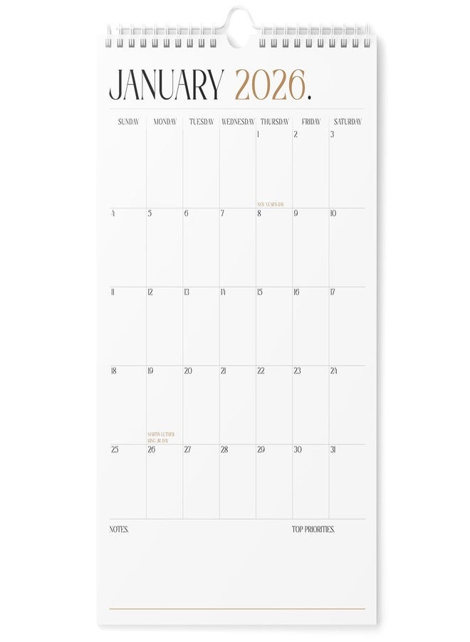 Karto Wall Calendar 2026 - Vertical 11x17 inch January 2026 to June 2027 - Boost Your Productivity and Easy Planning with the Aesthetic Monthly Calendar - Boho - Image 1