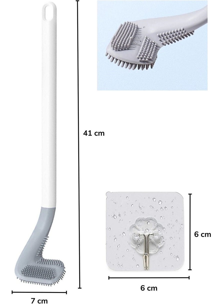 Welta Golf Design Silicone Wc Toilet Bowl Kitchen Cleaning Brush  - Image 2