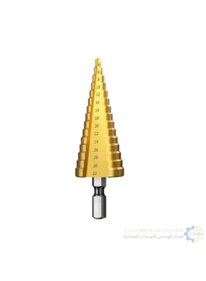 Apt 4-32mm Titanium Step Pyramid Steel Chamfer Bit for APT Steel