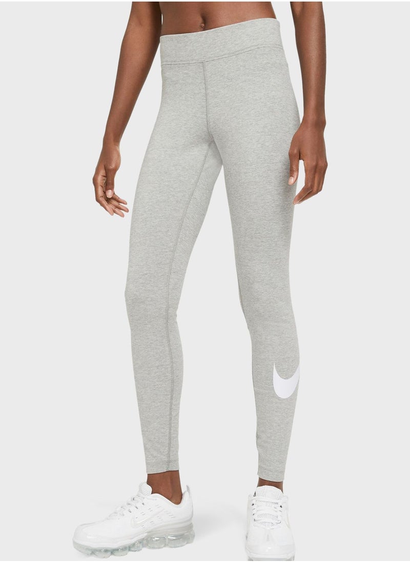 Nike - Nsw Essential Swoosh Graphic Leggings - Image 1