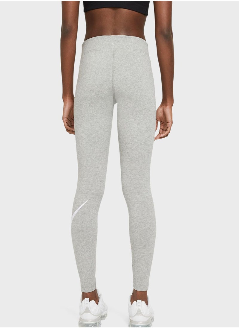 Nike - Nsw Essential Swoosh Graphic Leggings - Image 1