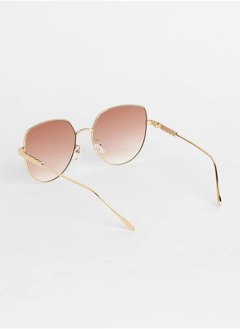 Haute Sauce The Cubic Cateye Sunglasses