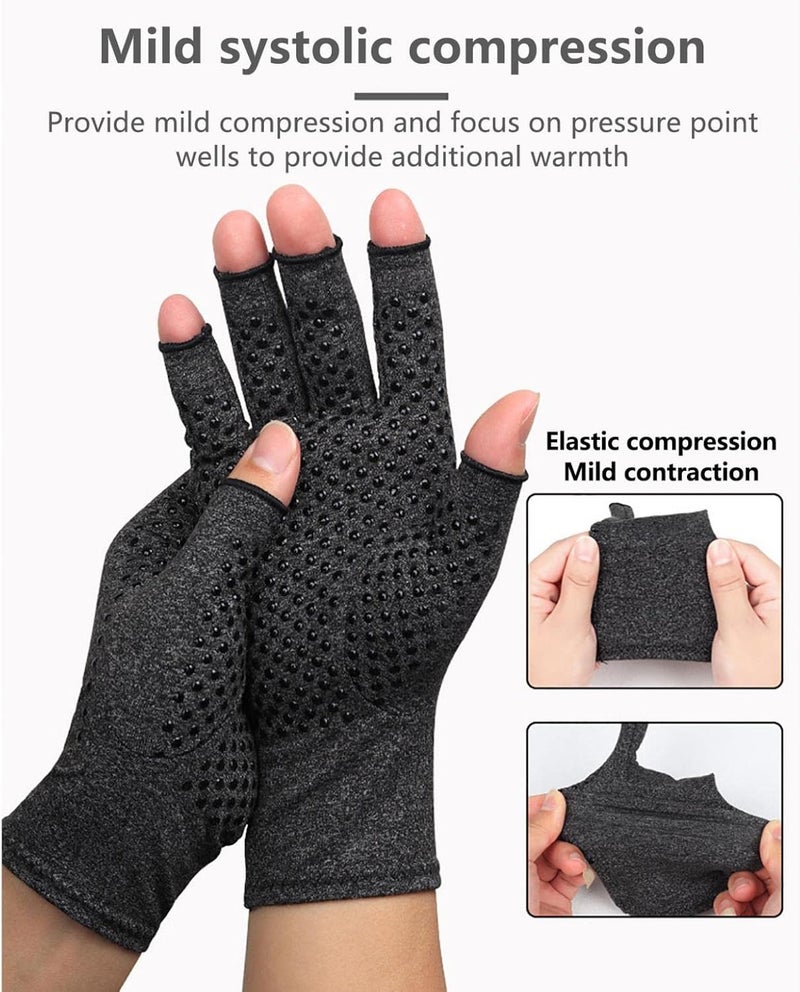 klarako Arthritis Compression Gloves For Women Men Compression Gloves For Arthritis Relieve Pain From Rheumatoid Osteoarthritis Support And Warmth For Hands Finger Joint - Image 3