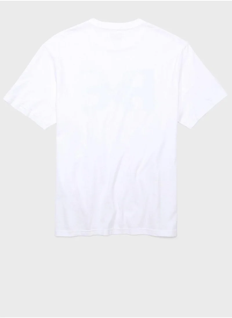 American Eagle Logo Graphic Crew Neck T-Shirt