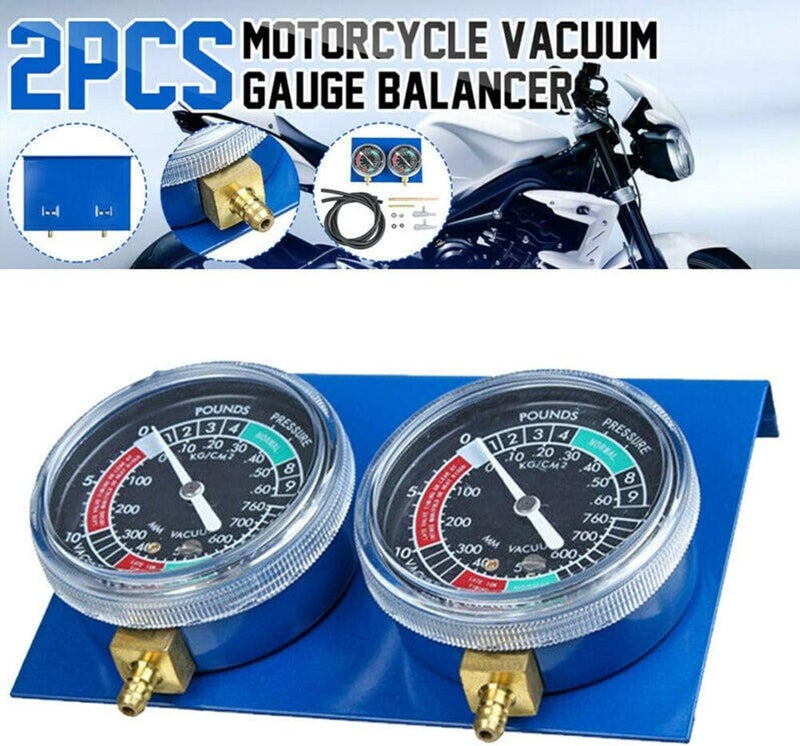 DENPETEC Motorcycle Vacuum Gauge Balancer Professional Vacuum Carburetor Carb Synchronizer Motorcycle Accessories Durable 2 Cylinder - Image 3