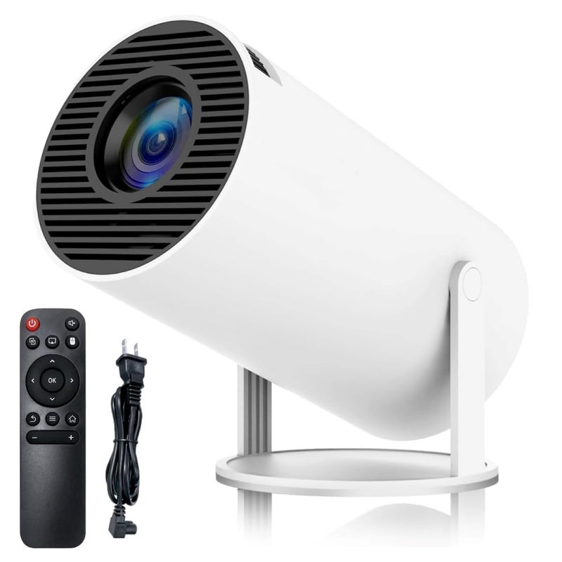 KORIX Portable Mini Projector, 4K 1080P Full HD Projector, Support Video Projector, WiFi 5G BT 5.0, Cinema Projector 180° Can Be Rotated, Android 11, Compatible for Children's, Home Cinema, Compatible with Smartphone/Laptop/PS4/Firestick - Image 1