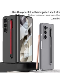GKK Slim Polycarbonate Case Designed for Samsung Galaxy Z Fold 6 Ultra-Thin & Hard  All in 1 [S Pen Holder & S Pen and Screen Protector] S Pen included  - Image 2