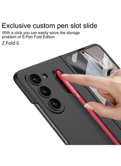 GKK Slim Polycarbonate Case Designed for Samsung Galaxy Z Fold 6 Ultra-Thin & Hard  All in 1 [S Pen Holder & S Pen and Screen Protector] S Pen included  - Image 3