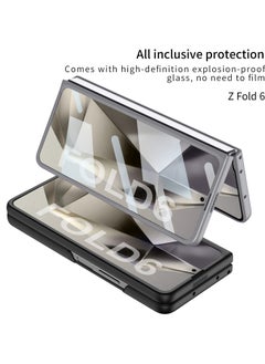 GKK Slim Polycarbonate Case Designed for Samsung Galaxy Z Fold 6 Ultra-Thin & Hard  All in 1 [S Pen Holder & S Pen and Screen Protector] S Pen included  - Image 4