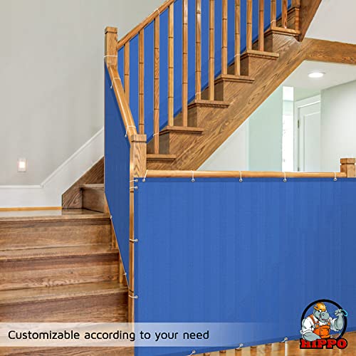 HIPPO Baby Safety Net for Balcony Child Protection Stairway Safety Net Railing Guard for Kids Staircase Protector with Tie-Cords Breathable Fabric Indoor Outdoor Use (1MTX3MT, Electric-Blue) - Image 5