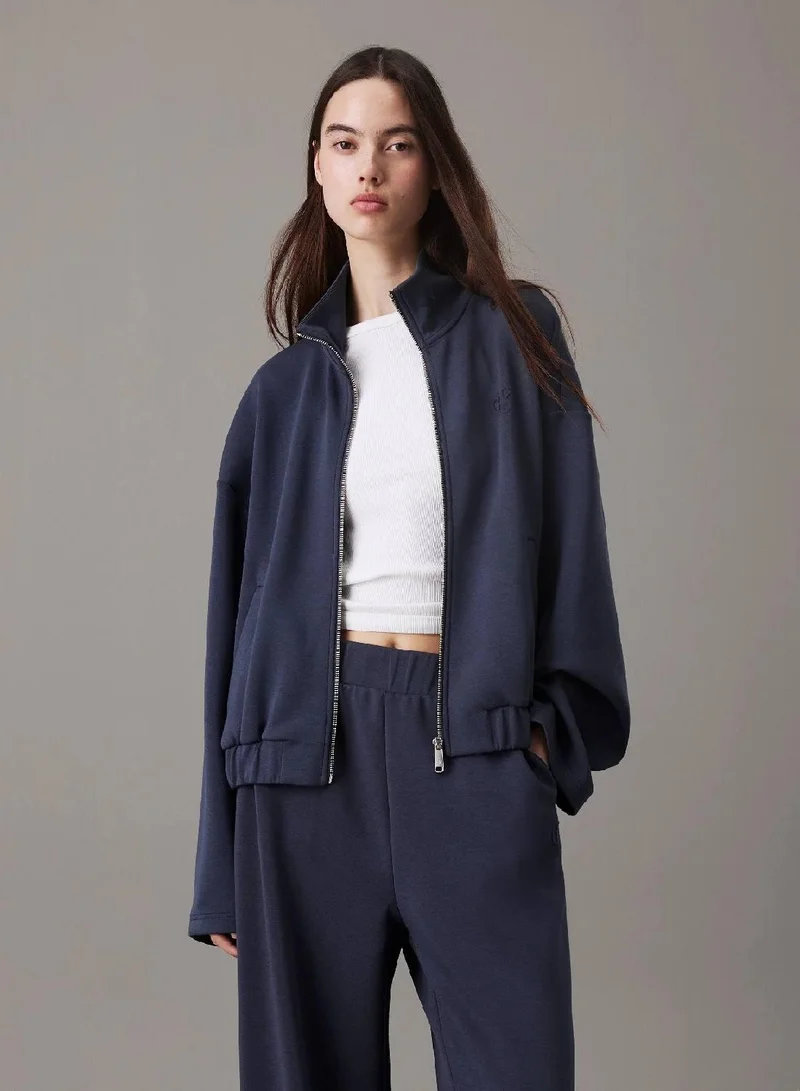 Calvin Klein Jeans Heavy Jersey Zip Up Jacket