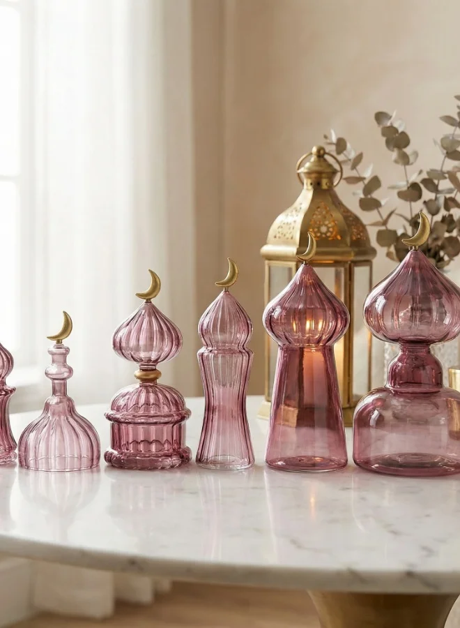 صلصال سكون - قطعة زجاج زينة مصنوعة يدوياً