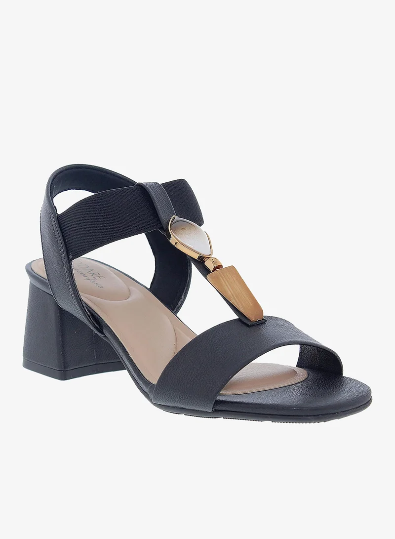 MODARE Black Modare Women’s Flat Sandals with Back Strap – Secure Fit and Lightweight Daily Wear for Women | Best Price UAE
