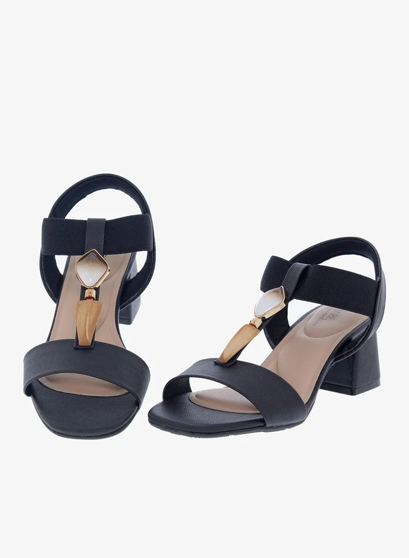 MODARE Black Modare Women’s Flat Sandals with Back Strap – Secure Fit and Lightweight Daily Wear for Women | Best Price UAE