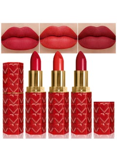 CAKAILA 3 Pcs Matte Velvet Lipstick for Women Set,Nude Long Lasting Matte Lipstick 24H Waterproof for Girls Natural Lip Makeup,Matte Non-Stick Lipstick Makeup for Women,labiales magicos 24 horas originales 