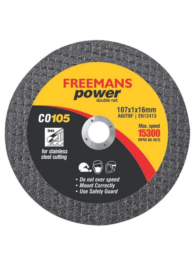 FREEMANS 4-Inch Double Net Cut off Wheels for General Purpose Metal and Stainless Steel Cutting for Angle Grinder, Black - Pack of 50 Pieces - Image 1