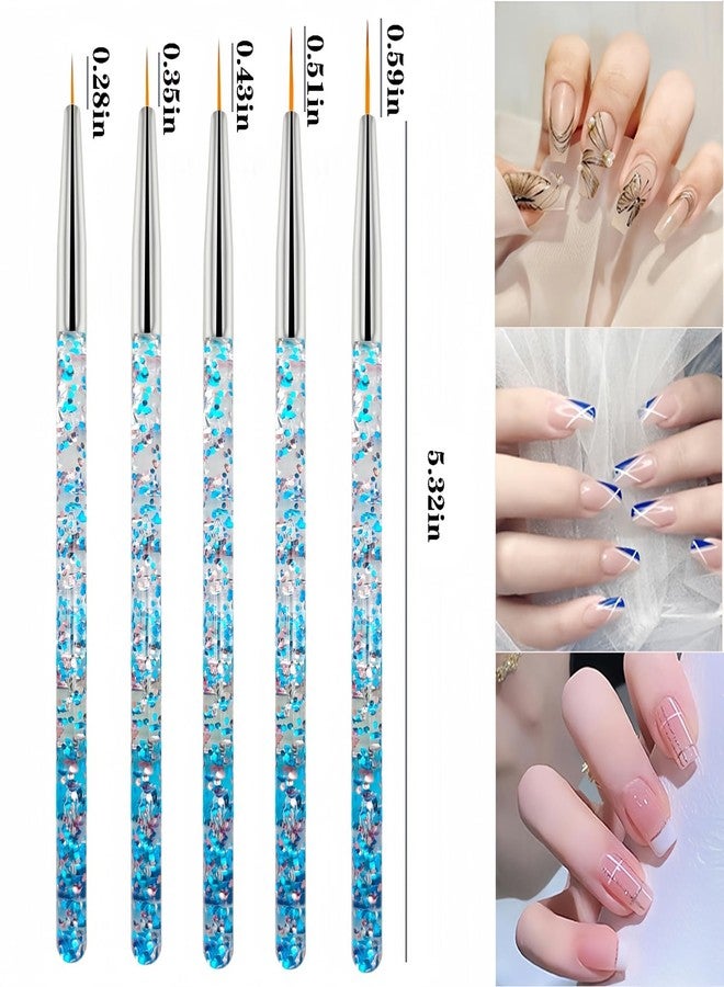 HomTop Nail Art Tool Set - 5 Dotting Tools & 5 Nail Liner Brushes for Salon, Professionals & Beginners - Image 3