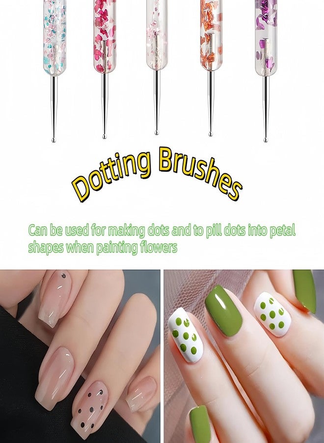 HomTop Nail Art Tool Set - 5 Dotting Tools & 5 Nail Liner Brushes for Salon, Professionals & Beginners - Image 4
