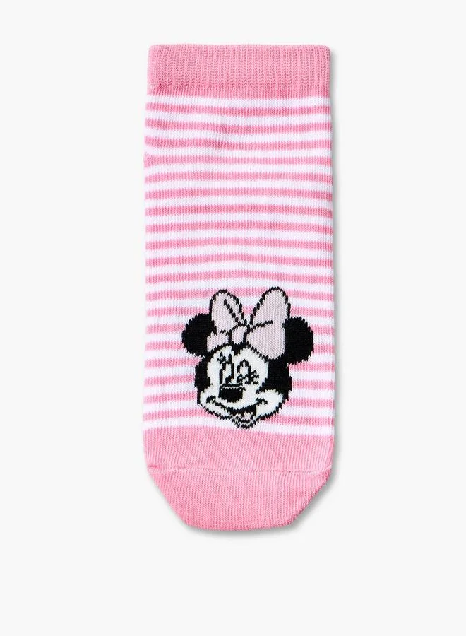 Disney MULTICOLOUR Pack Of 5 Ankle Length Girls Socks With Minnie Mouse Print for Women | Best Price UAE