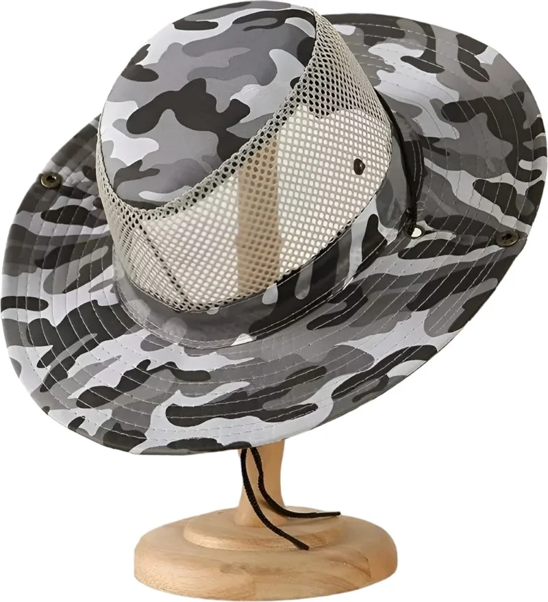 تيزجيلسين Net Safari Hat with Non-Flagging Pattern
