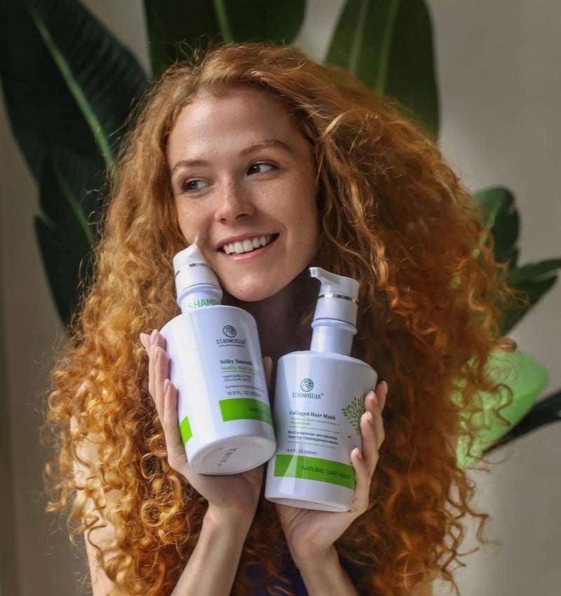 Xiaomoxuan Organic Tea Tree Oil Shampoo - Moisturizing for Dry Hair, Scalp Treatment, Sulfate-Free - Collagen Bond for Oily Scalp and Ends - Image 3