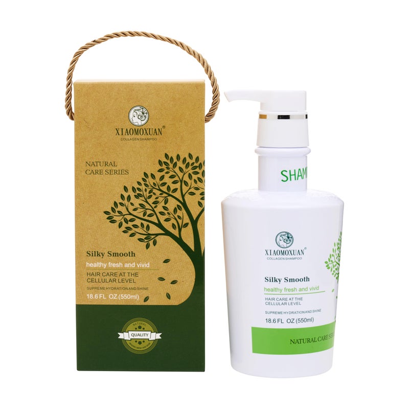 Xiaomoxuan Organic Tea Tree Oil Shampoo - Moisturizing for Dry Hair, Scalp Treatment, Sulfate-Free - Collagen Bond for Oily Scalp and Ends - Image 2