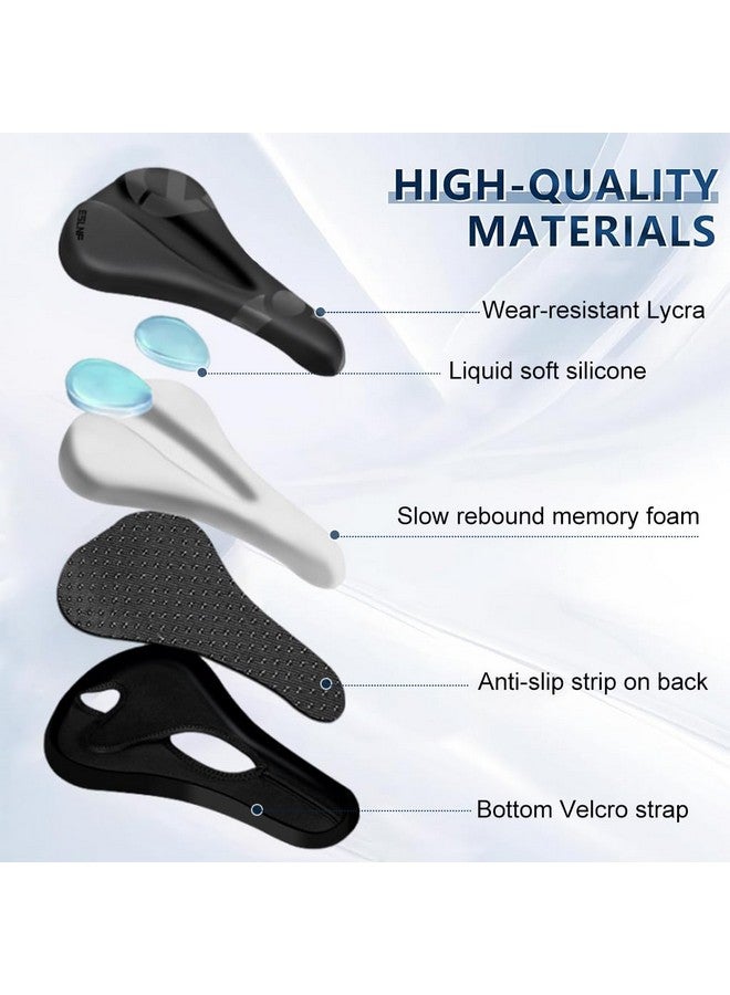 Optifit Bicycle Soft Saddle Foam Seat Cover, Thick Padding Superior Comfort, Advanced Gel Cushion Cover Waterproof Anti-Slip For Mountain Bike, Road Bikes, City Black - Image 2
