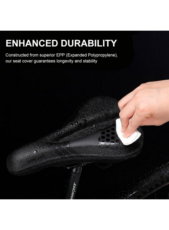 Optifit Bicycle Soft Saddle Foam Seat Cover, Thick Padding Superior Comfort, Advanced Gel Cushion Cover Waterproof Anti-Slip For Mountain Bike, Road Bikes, City Black - Image 5