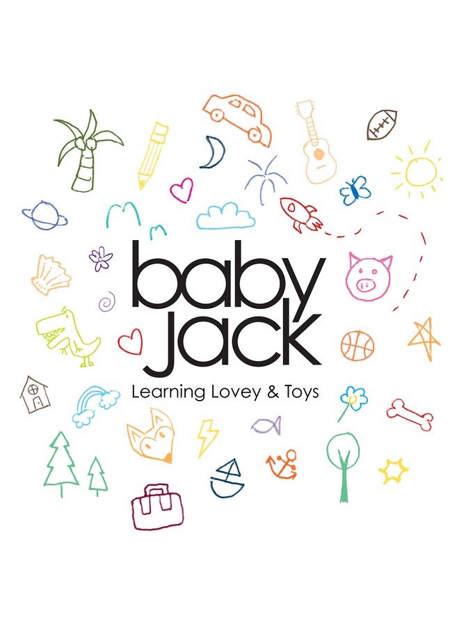The Learning Lovey Baby Jack & Co 10x10” Football Sports Lovey Sensory Plush Blanket - Tag Toys for Babies - Baby Stroller Toys - Learn Shapes, Letters & Colors - MVP Baby Ball Toy & Baby Sports Gift  - Image 4