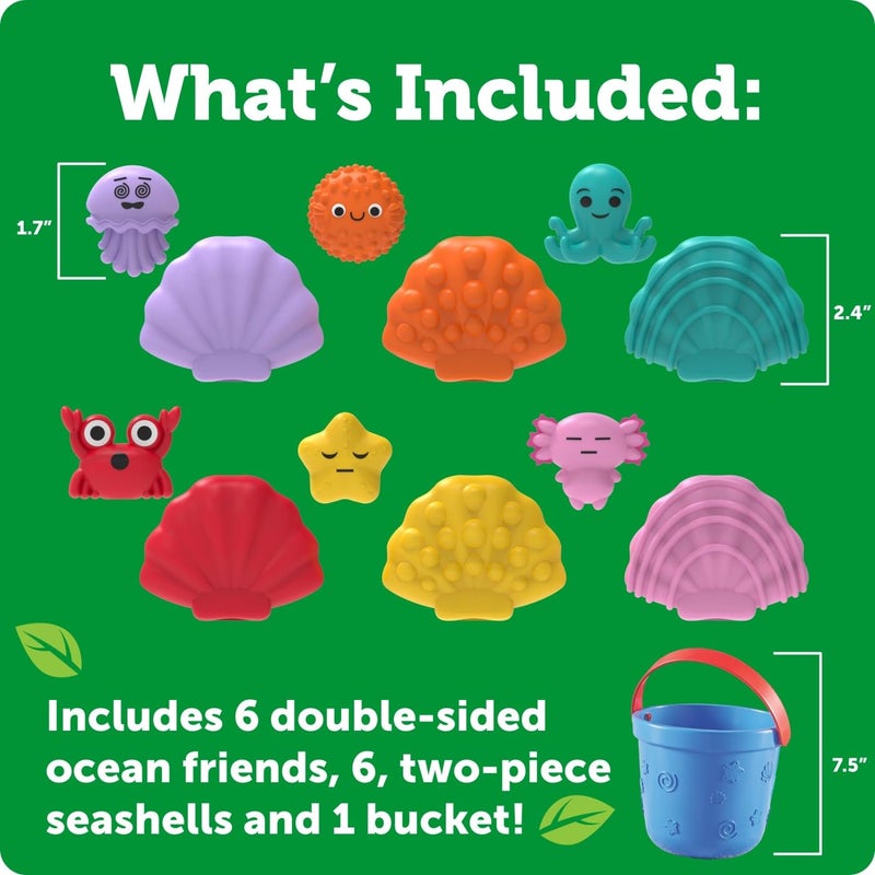 Learning Resources Ocean Emotions Seashells, Ocean Animals Figures, Seaside Game, Sand Toys, Sensory Toys, Sensory Bin, Toddler Outdoor, Preschool Classroom Must Haves, Montessori - Image 5
