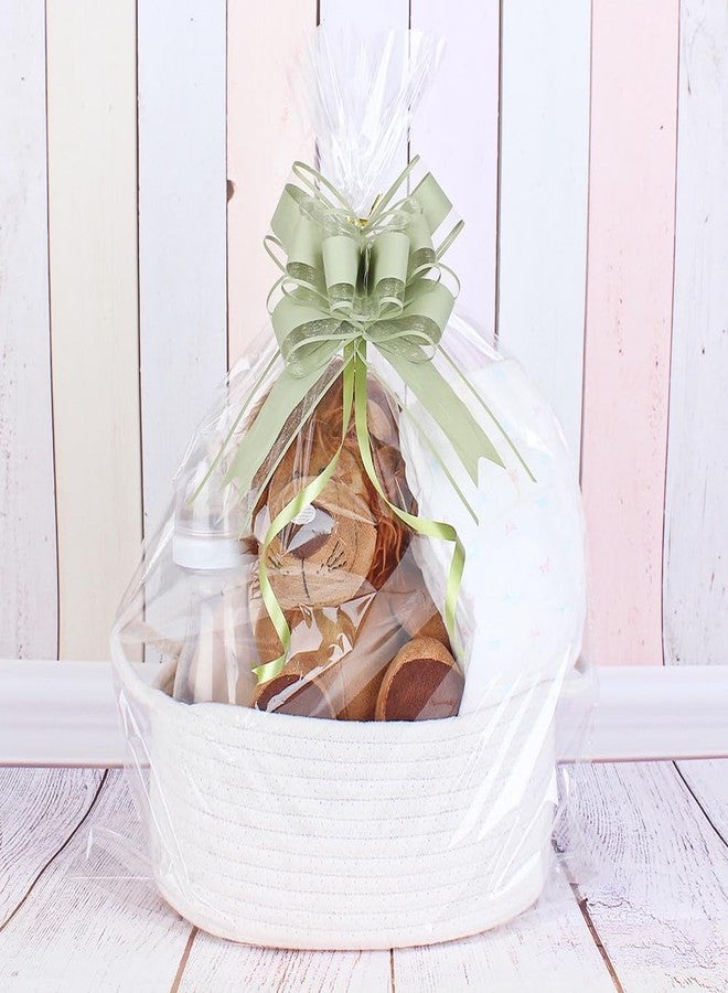 WEWILUCK Bows for Gift Wrapping, Sage Green Gift Bow for Presents, Gift Baskets, Gift Bags, Gift Boxes, Christmas, Easter, Birthdays, Baby showers(6 inches, 15PCS) - Image 3