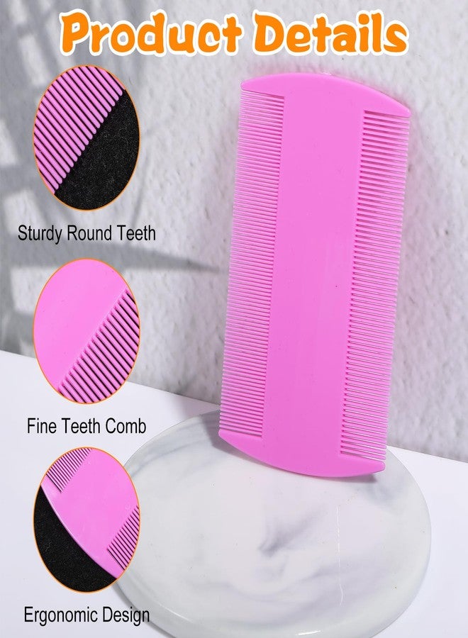 xozeooeu 100 Pcs Pet Flea Combs, Double Sided Fine & Wide Tooth Comb for Cats and Dogs, 5-Color Assortment for Tear Stain Removal, Flea, Lice, and Dandruff Grooming Tool - Image 3
