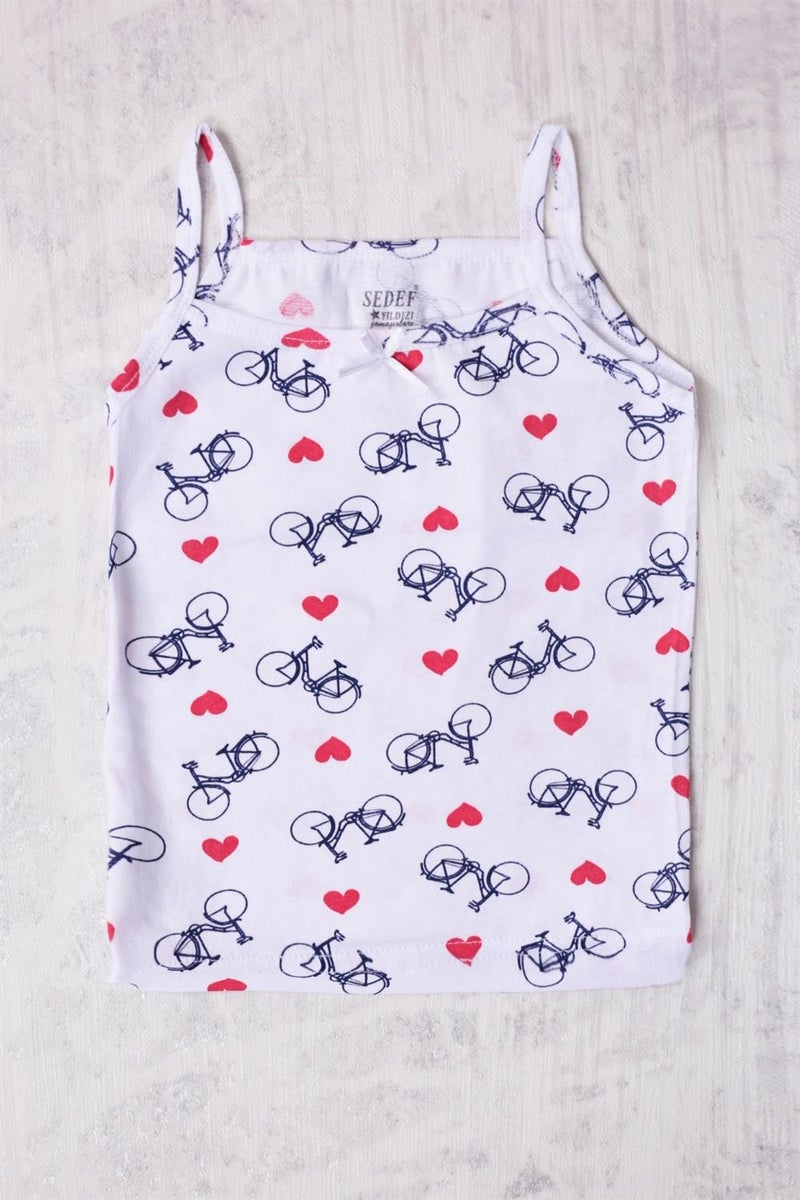 Sedef Yıldızı Pearl Star 6-Pack Girls Mixed Patterned Undershirt  - Image 4