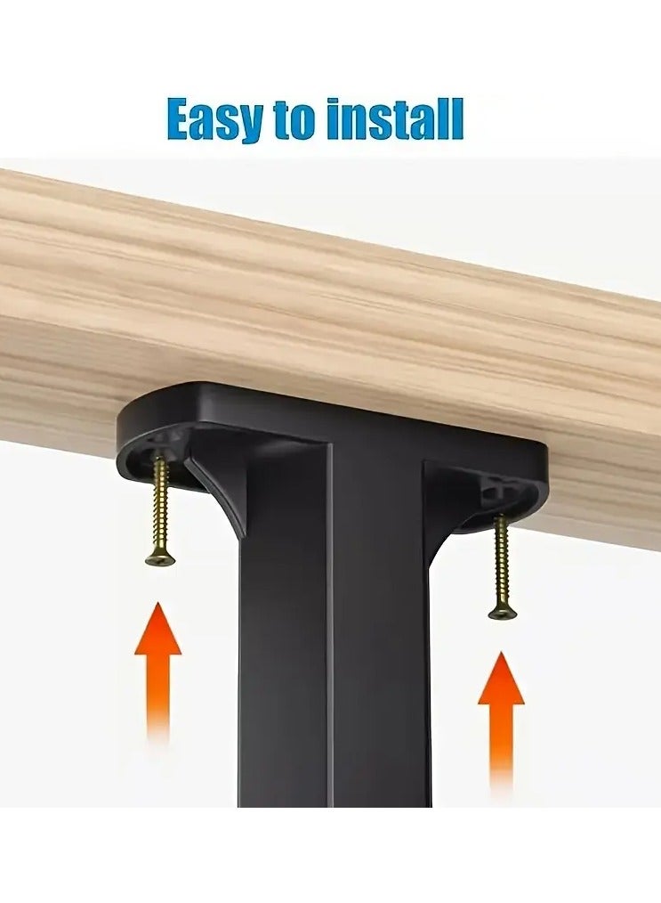 Generic 2 Pieces Of Support Legs For Bed Or Sofa And Other Pieces Of Furniture Adjustable Legs With A Base You Turn To Control The Right Height For You Starting From A Height Of 19.5 CM Up To aA Maximum Height Of 32 CM Please Check The Height The Length Of The Appropriate Height For You Before Buying And You Can Install It With Screws Attached With It 8 Screws The Legs Are Suitable For Supporting Several Pieces Of Furniture Such As Wood And Metal Bed TV Cabinets Wardrobes Sofa Sofa Or Bedside Table Or The Dressing Table And Other Furniture Legs Of Plastic Bodybuilding Heavy Duty Do Not Scratch The Floors  - Image 5