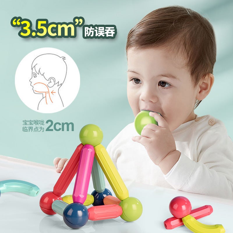 Source Manufacturers Magnetic Stick Children'S Early Education Puzzle Development Changeable Assembled Building Blocks Intellectual Toy Institutions - Image 4