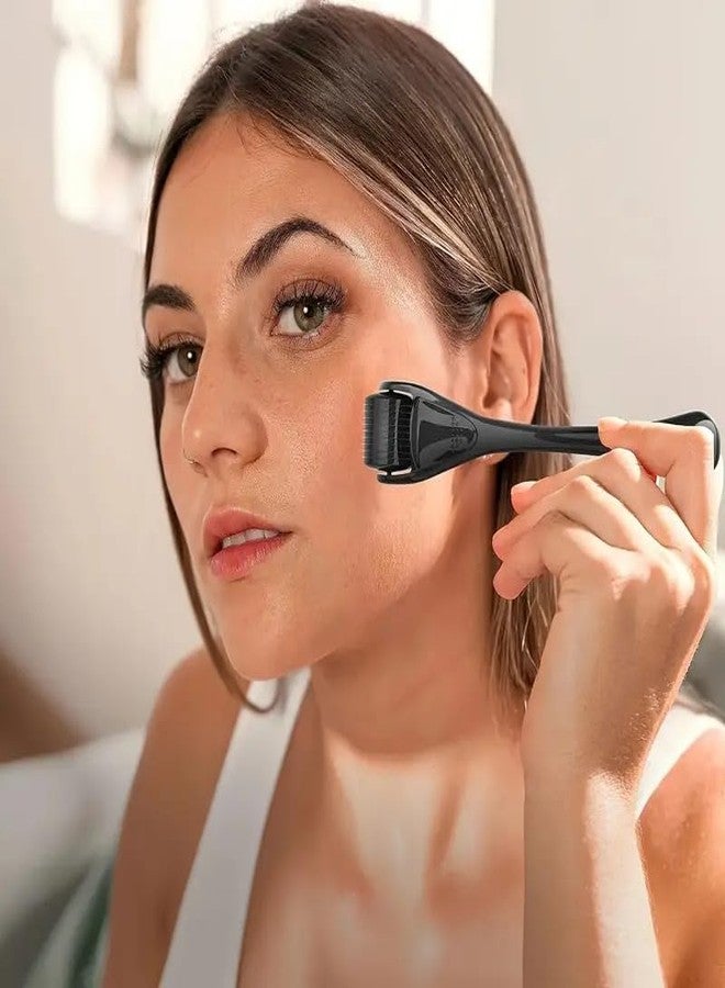 Boolavard Derma Roller Microneedle Roller for Face with 3 Different Size(0.2mm, 0.25mm, 0.3mm) Beard Roller, Hair Face Skin Micro Needle Face Roller Scalp Roller - Image 5