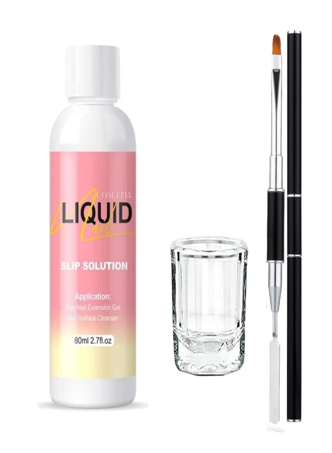 PRO ROOP Kiyaan Nail Extension Gel Solution, Quick Poly Gel Slip Solution,Nail Extension Gel Liquid Solution, Nail Gel Liquid Extension Nail Gel Builder Liquid,for Nail Art DIY Nail Contains 80ml - Image 1