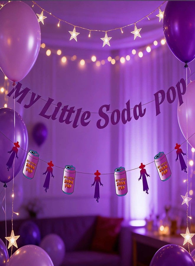 CHOOSE-IT “My Little Soda Pop” Demon Movie Party Banner, Coquette Soda Theme Banner, Soda Pop & Demon Idol Design, K-Pop Inspired Birthday Decor, Stage Glam Theme Celebration Supplies - Image 4