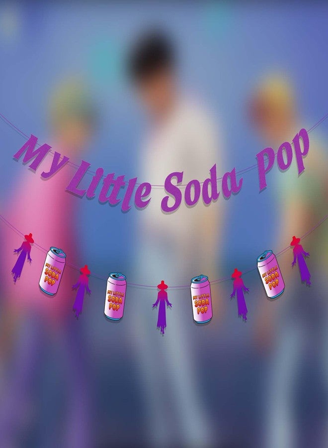 CHOOSE-IT “My Little Soda Pop” Demon Movie Party Banner, Coquette Soda Theme Banner, Soda Pop & Demon Idol Design, K-Pop Inspired Birthday Decor, Stage Glam Theme Celebration Supplies - Image 3