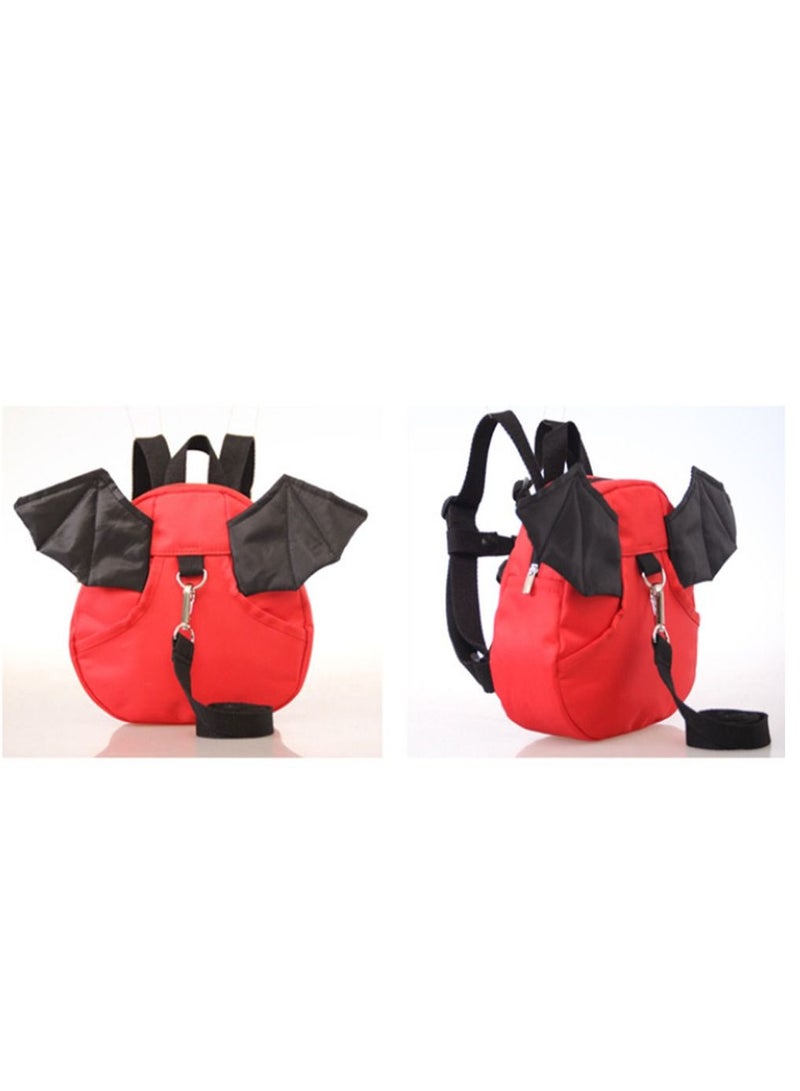 NIBEMINENT 2 in 1 Baby Toddler Harness with Leashes Children Belt Strap Hold Kids Close While Walking Safe Light Design Little Bat  - Image 4