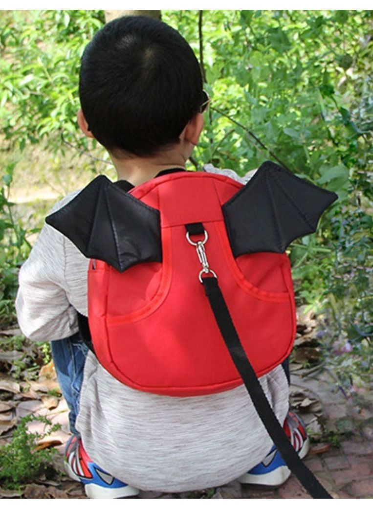 NIBEMINENT 2 in 1 Baby Toddler Harness with Leashes Children Belt Strap Hold Kids Close While Walking Safe Light Design Little Bat  - Image 3